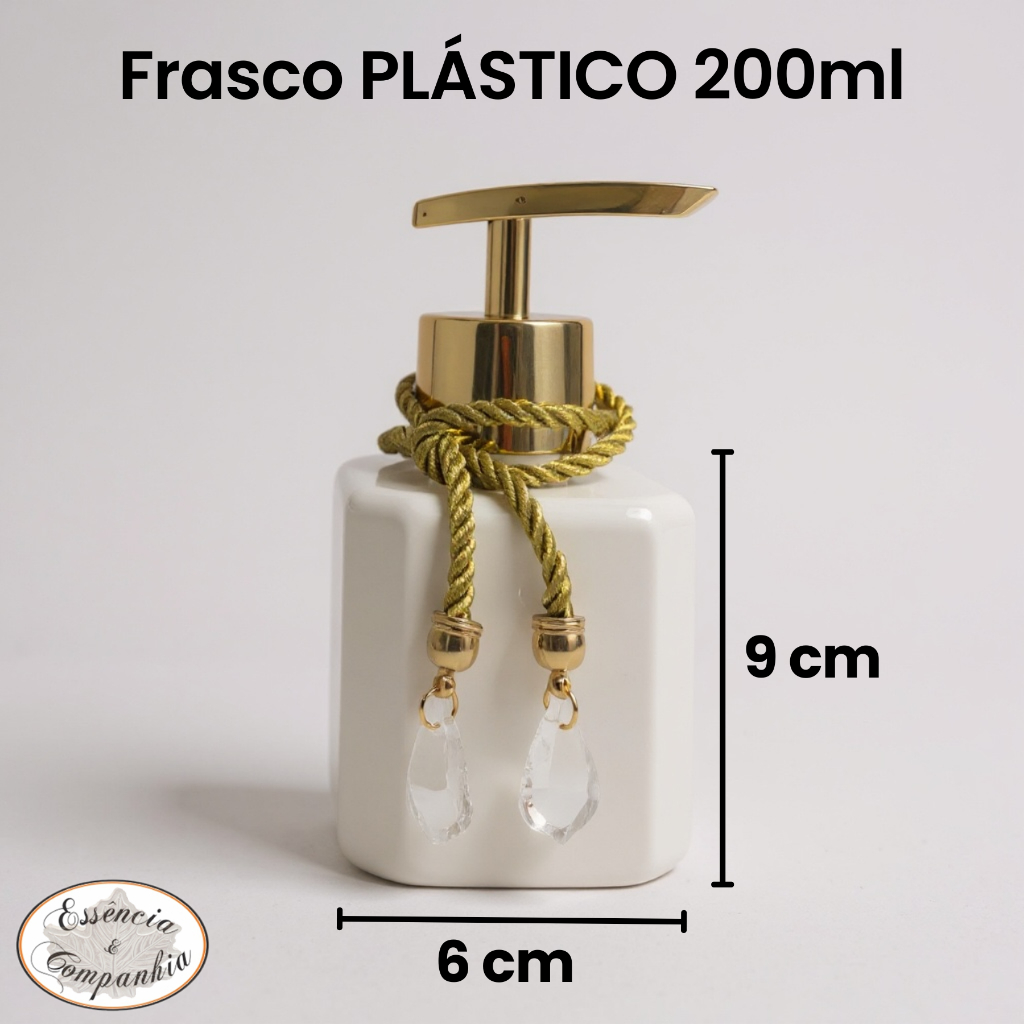 Kit Completo Lavabo Banheiro Frasco Pet Aromatizador e Saboneteira 200ml Com Bandeja e Vaso Planta